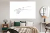 MuchoWow® Poster Strichzeichnung - Hand - Finger 180x120 cm Produktbild-Vorschau 4