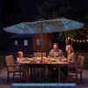 COSTWAY Doppelsonnenschirm 375x200cm, Gartenschirm mit Produktbild-Vorschau 2