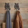 set di 2 ganci da parete gufo appendiabiti ganci da parete Anteprima dell’immagine prodotto 3