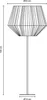 Stehlampe Modern Wohnzimmer Schlafzimmer Rattan Optik Boho Produktbild-Vorschau 4