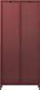 A full shot of a closed, bordeaux red cabinet with two sliding doors. Náhľad obrázku produktu