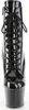 Pleaser ADORE-1020 Plateau Stiefeletten Schwarz Glitzer EU Produktbild-Vorschau 2