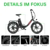 MULE faltbares Fatbike‑Elektrofahrrad,  25 km/h, 48V 20Ah, Produktbild-Vorschau 12