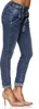 Elara Damen Jeans Boyfriend Baggy Knopfleiste C613MK/H-F Produktbild-Vorschau 3