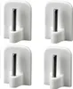 Gardinenhaken 4er Pack weiss selbstklebend SB Karte Produktbild-Vorschau 1