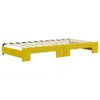 vidaXL Lit de jour extensible avec tiroirs jaune 100x200 cm Voir les images du produit 9