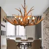 Lampa wisząca z 6 żarówkami  Lampa z rogami jelenia, Podgląd zdjęcia produktu 7
