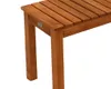 DEGAMO Gartenbank Hockerbank ohne Lehne MERIDA 78cm, Holz Produktbild-Vorschau 3