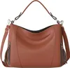 Damen Shopper Hand Henkel Tasche  30627 Brown Produktbild-Vorschau 3