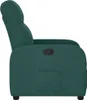 Side view of a dark green recliner chair. Náhľad obrázku produktu
