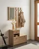 BELIANI Garderoben-Set Hellbraun Spanplatte Holzoptik mit Produktbild-Vorschau 2