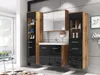 A modern bathroom vanity set with a sink, mirror, and storage cabinets. Náhled obrázku produktu