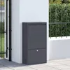 Cassetta per pacchi con porta Antracite 44 x 22 x 82 cm Anteprima dell’immagine prodotto 3