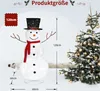 Vianočná figúrka snehuliaka FCH LED s 90 studenobielymi Náhľad obrázku produktu 3