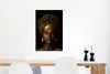 MuchoWow® Poster Frau - Kopftuch - gelb 40x60 cm - Plakate Produktbild-Vorschau 5