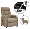 masážne kreslo vidaXL Electric Taupe Fabric Náhľad obrázku produktu 8