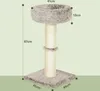 A diagram of a cat tree with dimensions indicated. Podgląd zdjęcia produktu