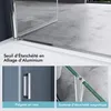 doporro Porte de douche transparent 85cm autolevante Voir les images du produit 3
