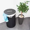 Relaxdays Wäschekorb Bambus, faltbare Wäschetonne mit Produktbild-Vorschau 2