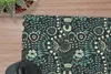 MuchoWow® Schreibtischunterlage Blumen - Blau - Muster Produktbild-Vorschau 2