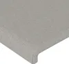 vidaXL Kopfteile Hellgrau 200x5x78/88 cm Stoff Produktbild-Vorschau 4