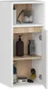 Závesná kúpeľňová skrinka MARLION - biela / dub sonoma Náhľad obrázku produktu 2