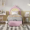 MODFU Kinderbett Polsterbett 90×200 cm mit Lattenrost und Produktbild-Vorschau 2