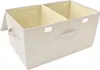 vidaXL Úložný box látkový 50x30x25 cm krémový Náhľad obrázku produktu 4