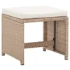 vidaXL Sgabello da giardino 2 pezzi con cuscino di seduta Anteprima dell’immagine prodotto 9