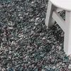 Teppich Wohnzimmer Hochflor Blau 120x170 Rechteck Meliertes Produktbild-Vorschau 6