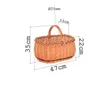 Aqbau® Einkaufskorb groß geflochten 47x35x33 cm Natural Produktbild-Vorschau 3