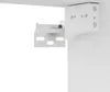 A close-up shot of a white bracket system attached to a white surface, likely furniture. Podgląd zdjęcia produktu