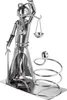 BRUBAKER Držiak na fľašu vína Justitia s hadom - kovová Náhľad obrázku produktu 3