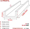 GAL-INDUSTRIAL | Profilo in alluminio forma di C - Anteprima dell’immagine prodotto 2