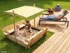 needs&wants® Sandkasten mit Abdeckung Dach Deckel Sitzbank Produktbild-Vorschau 2