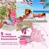 COSTWAY 2er Set Strandstühle mit Tisch, klappbare Produktbild-Vorschau 4