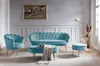 SalesFever Sitzpouf oval | Bezug Samt-Stoff | Gestell Produktbild-Vorschau 8