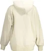Damen-Kapuzen-Sweatshirt Beige aus recycelter Baumwolle mit Produktbild-Vorschau 2