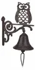 Relaxdays : cloche de porte en fonte, motif chouette, style Voir les images du produit 1