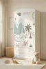 Kinderschrank Weiß 88x187 cm Kleiderschrank Kinder 2 Türen Produktbild-Vorschau 2