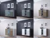 Sideboard Hängesideboard "LUGO" 120x38x90 cm Schwarz/Weiss Produktbild-Vorschau 2