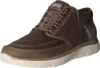 A single brown Skechers slip-in boot is shown from a side-front angle against a white background. Náhled obrázku produktu