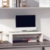 vidaXL Supporto per monitor bianco 50x27x15 cm in legno di Anteprima dell’immagine prodotto 2