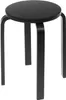 A black stool on a white background. Náhled obrázku produktu