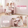 AIYAPLAY Schminktisch Kinder, 2 in 1 Kinderschminktisch Produktbild-Vorschau 4