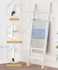 YORBAY Handtuchleiter Handtuchhalter Bambus 5 Haken und 2 Produktbild-Vorschau 3