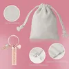 Porte-clés Herz gravé rosé - Ange gardien et porte-bonheur Voir les images du produit 6
