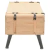 vidaXL Mobile TV in legno massiccio di abete 120x33x35 cm Anteprima dell’immagine prodotto 4