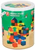 Holzbausteine, 100 Stück bunt lackierte Holzklötze, 8 Produktbild-Vorschau 10