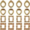 Mini fotolijstjes – 16 stuks – Kleine gouden fotolijstjes – Productafbeelding-voorbeeld 1